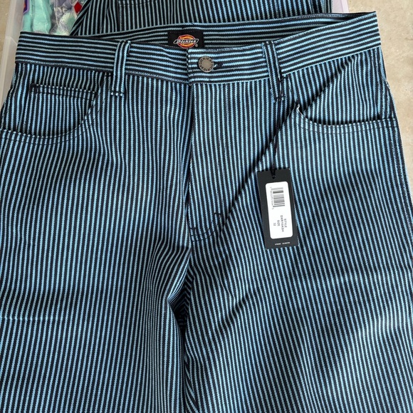 Dickies Black and Blue Pinstripe Pants - Picture 3 of 4